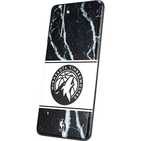 NBA Minnesota Timberwolves Marble Galaxy S21 Plus 5G Skin
